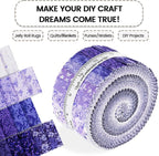 Craftido-20 Options-100% Cotton Jelly Roll Fabric Precut Strips - Image 5