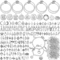Highergo 469 Pcs Bracelet Making Kit, Jump Rings | 10 Chain Bracelets, 159 Moon by Highergo