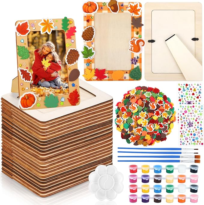 Fovths 24 Packs Fall Picture Frame Painting Craft Kit by Fovths