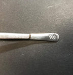 903 Stamp Tongs, 4 5/8" Spade Tip - Image 3