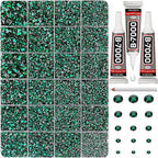 33000Pcs Emerald Green Rhinestones by Worthofbest
