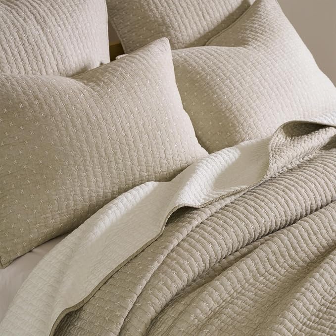 Levtex Home Cross Stitch Reversible Twin XL/Twin Quilt Set - Image 7