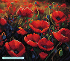 DIAMOND ART CLUB Poppy Field Diamond Painting Kit, Fun DIY Crafts - Image 2