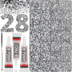 36000Pcs Silver Clear Rhinestones Gems by Worthofbest