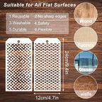 14 Pieces for Crafts Stencils Texture Stencils for Painting Reusable Art Deco - Image 2