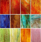 LITMIND 12 Sheets Stained Glass Sheets Variety Pack, 4 x 6 inch Cathedral Glass by LITMIND