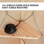 Fabric Wall Cubicle Corner Shelf - Image 4