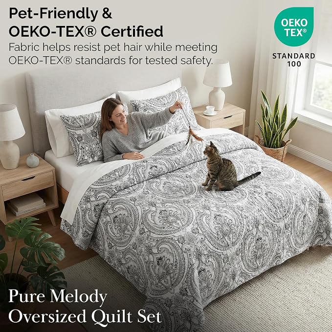 Southshore Fine Living, Inc. Paisley Quilt Bedding Set, Boho Bedspread - Image 5