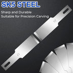 DIYSELF 150-Piece Hobby Craft Knife Blades, #17 Exacto Knife Blades, Hobby - Image 2