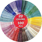 100 Pcs 13cm/5 Inch Silky Handmade Soft Craft Mini Tassels - Image 3