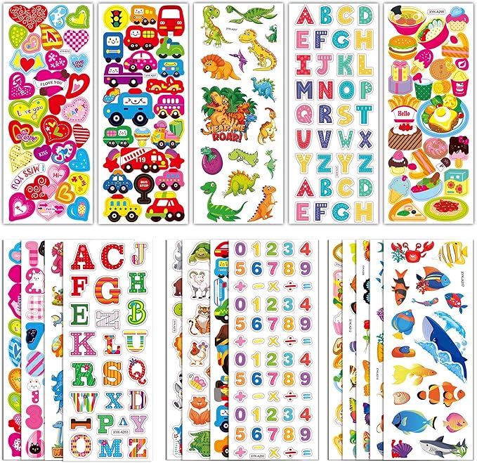 500+ Puffy Stickers, 3D Stickers by Riccioofyhelpyoueasylife