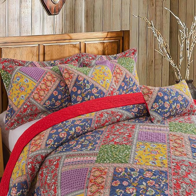 BEDIFANY Cotton King Quilt Set - Image 3