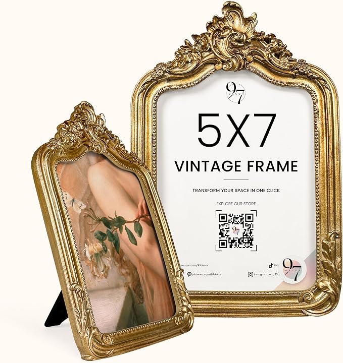 97 Decor 5x7 Vintage Picture Frame by 97Decor