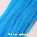 QMNNMA Wool Roving 0.88 lb, Natural Wool Roving, Needle Felting Wool-Blue | - Image 2