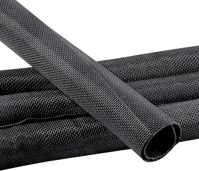 Automotive Wire Sheathing Split Wire Loom Braided Mesh Woven Cable Sleeve by Sunnarepoon