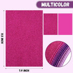 10 Pack Glitter Foam Sheets Craft 8 x 12 inch | 5 Colors Sparkles Foam Paper - Image 2