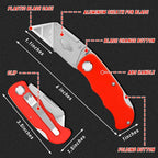 JETMORE 4 Pack Folding Utility Knife Box Cutter Mat Cutter - Image 5
