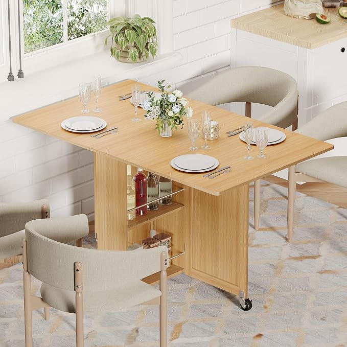 3imothrix Folding Dining Table, Dinner Table - Image 2
