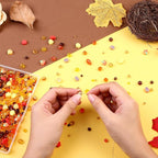 ZHIYUXI 1150PCS Orange Beads Fall Beads - Image 2