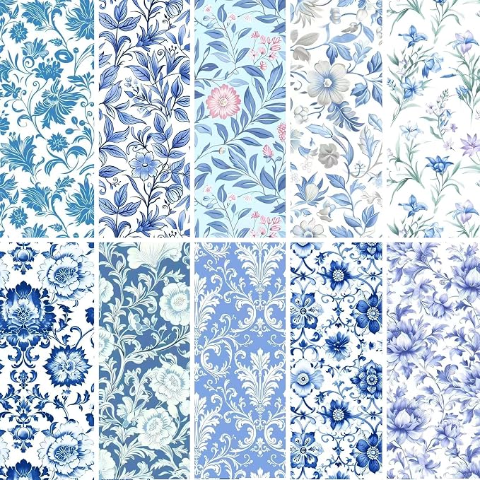 HANPATQUI 50PCS 12 x 12 inch 100% Cotton Fat Quarters Fabric - Image 3