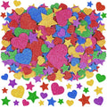 750Pcs Foam Stickers, Colorful Foam Shape Stickers Self Adhesive Star Heart by Huimdery
