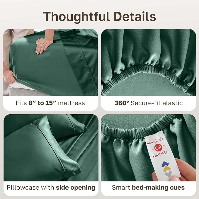 California Design Den Soft 100% Cotton Sheets Twin Size Set, 400 Thread Count - Image 5
