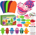 WATINC 6Pcs Hand Puppet Making Kit, Art Craft Felt Sock Puppet Toys, Creative by WATINC