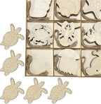 45 Pack Unfinished Wooden Ocean Sea Animals Cutouts - Image 2