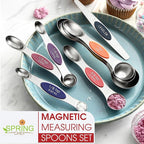 Spring Chef Stainless Steel Magnetic Measuring Spoons Set of 8 - Image 7