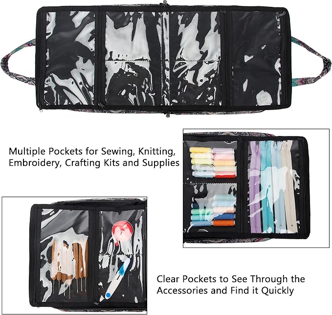PACMAXI Sewing Accessories Storage Bag, Craft Tools | Roomy carry bag - Image 2