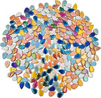 1.1lb Ceramic Mosaic Tiles, Mixed Colour Ceramic Mosaic Pieces by Unknown