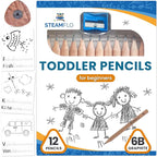 Learning Pencils for Toddlers 2-4 Years – Our Kids Pencils for Beginners by STEAMFLO