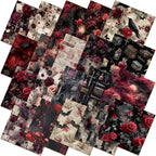 HunnmingRe 20 Pcs 10''x10'' Gothic Halloween Quilting Fabric Square Vintage by HunnmingRe