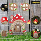 Miniature Fairy Garden Accessories Christmas Decorations Mushroom Fairy Door - Image 6