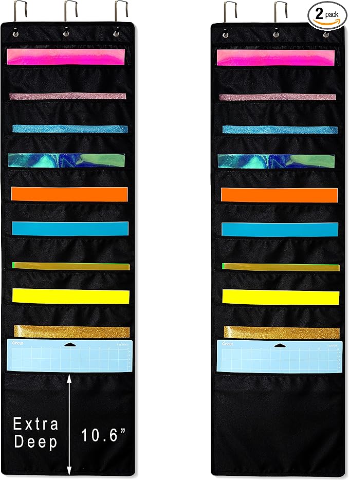Hanging Organizer, 12x12 Paper Storage, Craft Vinyl Storage by ZENXUS