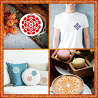 Mandala Stencils for Painting, Rock Painting Stencils Plastic Reusable Stencils - Image 4