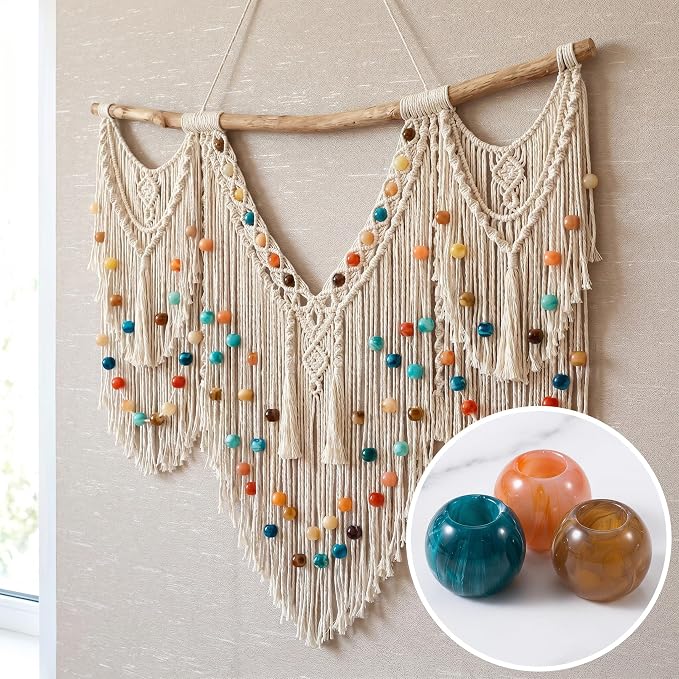 Pndeyo 50pcs Round Acrylic Beads - Image 5