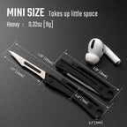KeyUnity KK07BK Precision Craft Utility Blade Titanium Handle Mini Cutting Tool - Image 7