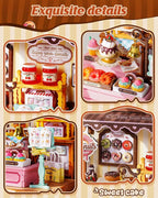 Rolife Miniature House Kits for Adults, Sweetie's Donut Shop Miniverse - Image 3