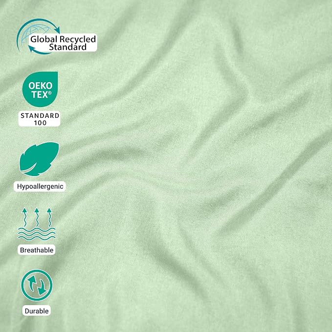 ZPECC Pillow Cases Queen Size Set of 4, 20x30 Envelope Closure Pillowcases - Image 3