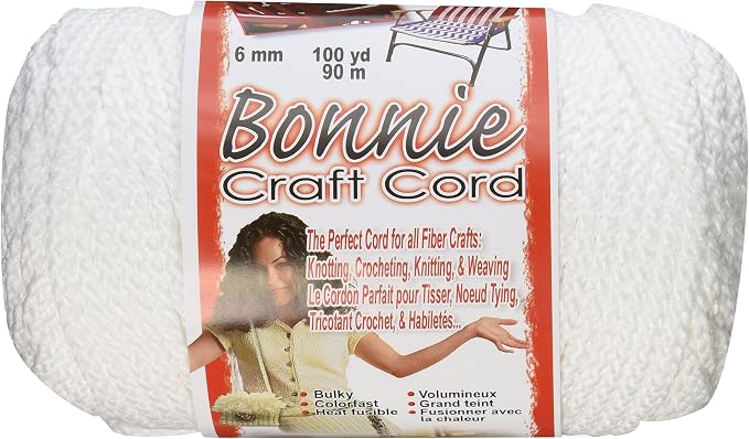 Pepperell BB6-100-001 6mm Bonnie Macramé Craft Cord by PepperellCrafts