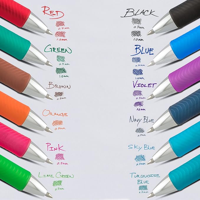 Pentel EnerGel Deluxe RTX Retractable Liquid Gel Pen, Medium Line, Metal Tip - Image 9