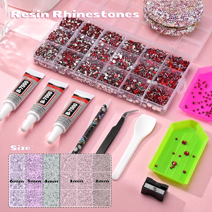 32000 Pcs Resin Jelly Rhinestones Kit, All-in-One Bedazzling Kit - Image 2