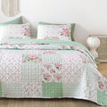 YIKUSH Quilt Sets Twin Size Floral Quilt Set 2 Pieces Bedding Set Bedspreads by YIKUSH