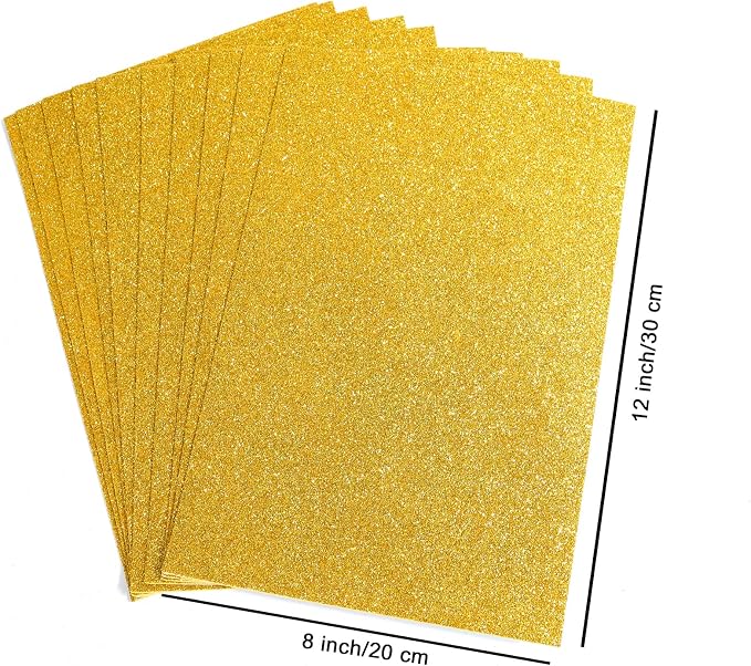 10 Sheets Glitter Paper Sheet for Crafts, A4 Cardstock Self-adhesive Paper for - Image 6