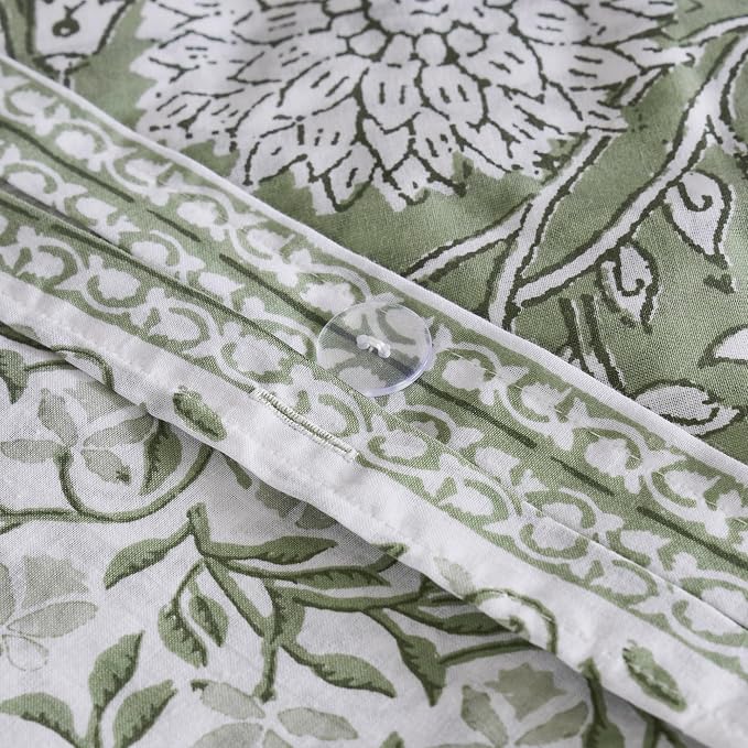 Levtex Home Adare Sage Reversible Queen Duvet Cover Set - Image 6