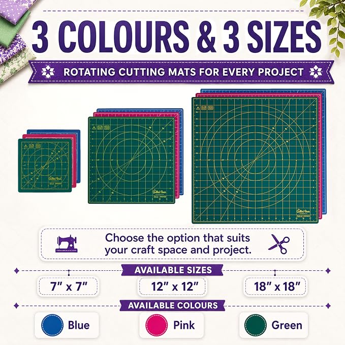 The Quilted Bear Rotating Cutting Mat 18" x 18" - Image 2