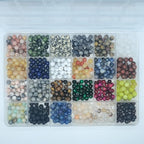 720pcs 6mm Natural Round Stone Beads Gemstone Beading Hole Size 1mm Crystal - Image 7