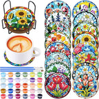 Reallnaive 8 Pcs Flower Paint by Numbers Kit by Unknown