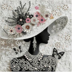 Gemozaic Diamond Art Kits for Adults, Elegant Woman Special Shape Diamond by Gemozaic